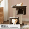 Furrlovers Activity Kitten Tree with Plush Fur Fabric and Detachable Bed (Brown) Cats-Toys Furrlovers Dropship