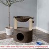 Furrlovers Dual Level Cat Bed and Scratching Post with Hammock (Brown) Cats-Toys Furrlovers Dropship