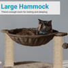 Furrlovers Dual Level Cat Bed and Scratching Post with Hammock (Brown) Cats-Toys Furrlovers Dropship