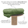Furrlovers Fur Activity Cat Tree Scratching Post with Sisal Tower (Green) Cats-Toys Furrlovers Dropship