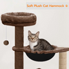 Furrlovers Cat Condo Activity Tree with Jute Scratcher, Hammock & Ball Toy (Brown) Cats-Toys Furrlovers Dropship