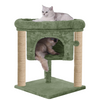 Furrlovers Cat & Kitten Scratching Post Activity Tree with Plush Fur, Jute Rope & Detachable Bed (Green) Cats-Toys Furrlovers Dropship