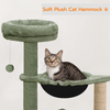 Furrlovers Cat Condo Activity Tree with Jute Scratcher, Hammock & Ball Toy (Green) Cats-Toys Furrlovers Dropship