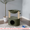 Furrlovers Dual Level Cat Bed and Scratching Post with Hammock (Green) Cats-Toys Furrlovers Dropship