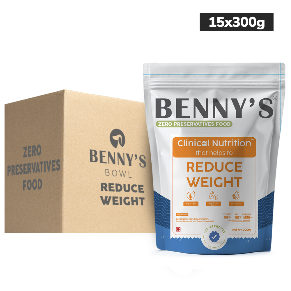 Benny's Bowl Clinical Nutrition for Weight Reduction Dog Wet Food Dogs-Fresh Food Bennys Bowl 15x300g