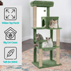 Furrlovers Cat Tree with Condo, Hammock, Hanging Ball & Jute Rope Scratching Posts (Green) Cats-Toys Furrlovers Dropship
