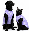 Skatrs Cotton Shirt for Dogs and Cats (Lavender and White) Both-Clothing & Accessories Skatrs