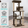 Furrlovers Cat Tree with Condo, Hammock, Hanging Ball & Jute Rope Scratching Posts (Brown) Cats-Toys Furrlovers Dropship