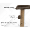 Furrlovers Two Floor Soft Fur Activity Cat Tree for Kittens & Cats with Scratching Post, Natural Sisal Rope & Hanging Ball (Brown) Cats-Toys Furrlovers Dropship