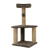 Furrlovers Two Floor Soft Fur Activity Cat Tree for Kittens & Cats with Scratching Post, Natural Sisal Rope & Hanging Ball (Brown) Cats-Toys Furrlovers Dropship 16x16x32in