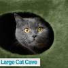 Furrlovers House with Plush Cushion for Cats (Green) Cats-Toys Furrlovers Dropship