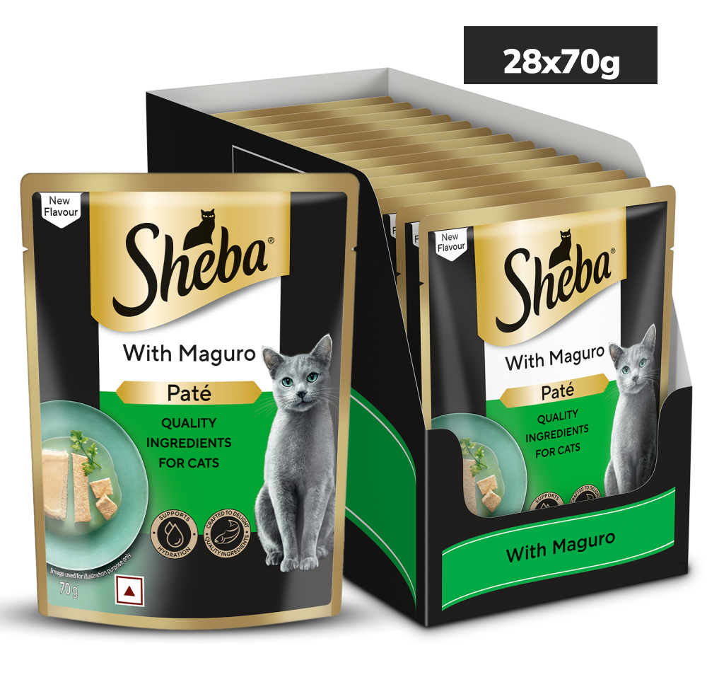 Sheba Maguro Pate Rich Premium Adult Fine Cat Wet Food Cats-Wet Food Sheba 28x70g