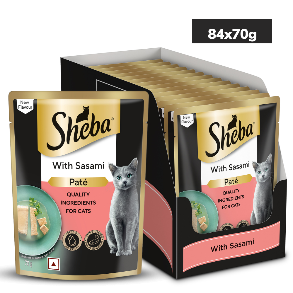 Sheba Sasami Pate Rich Premium Adult Fine Cat Wet Food Cats-Wet Food Sheba 84x70g