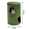 Furrlovers House with Plush Cushion for Cats (Green) Cats-Toys Furrlovers Dropship
