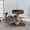Furrlovers Jute Scratching Posts with Hanging Ball Activity Tree for Cats (Brown) Cats-Toys Furrlovers Dropship 16x16x16in