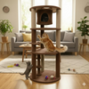 Furrlovers Multi Level Cat Tree with Condo & Jute Scratching Posts (Brown) Cats-Toys Furrlovers Dropship