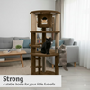 Furrlovers Multi Level Cat Tree with Condo & Jute Scratching Posts (Brown) Cats-Toys Furrlovers Dropship