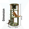 Furrlovers Multi Level Cat Tree with Condo & Jute Scratching Posts (Green) Cats-Toys Furrlovers Dropship