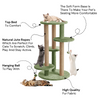 Furrlovers Multi Level Cat Tree with Scratching Posts & Platforms (Green) Cats-Toys Furrlovers Dropship