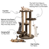 Furrlovers Multi Level Cat Tree with Scratching Posts & Platforms (Brown) Cats-Toys Furrlovers Dropship