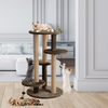 Furrlovers Multi Level Cat Tree with Scratching Posts & Platforms (Brown) Cats-Toys Furrlovers Dropship