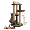 Furrlovers Multi Level Cat Tree with Scratching Posts & Platforms (Brown) Cats-Toys Furrlovers Dropship
