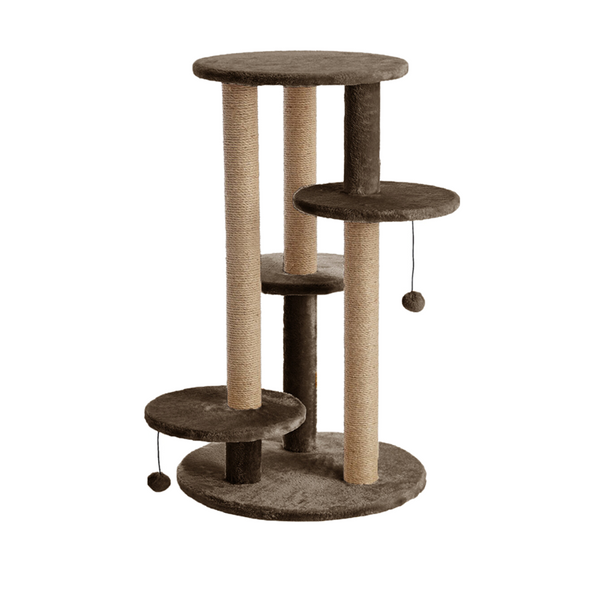 Furrlovers Multi Level Cat Tree with Scratching Posts & Platforms (Brown)
