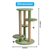 Furrlovers Multi Level Cat Tree with Scratching Posts & Platforms (Green) Cats-Toys Furrlovers Dropship