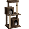 Furrlovers Multi Level Plush Cat Tree with Jute Scratching Posts & 2 Condos (Brown) Cats-Toys Furrlovers Dropship 35in