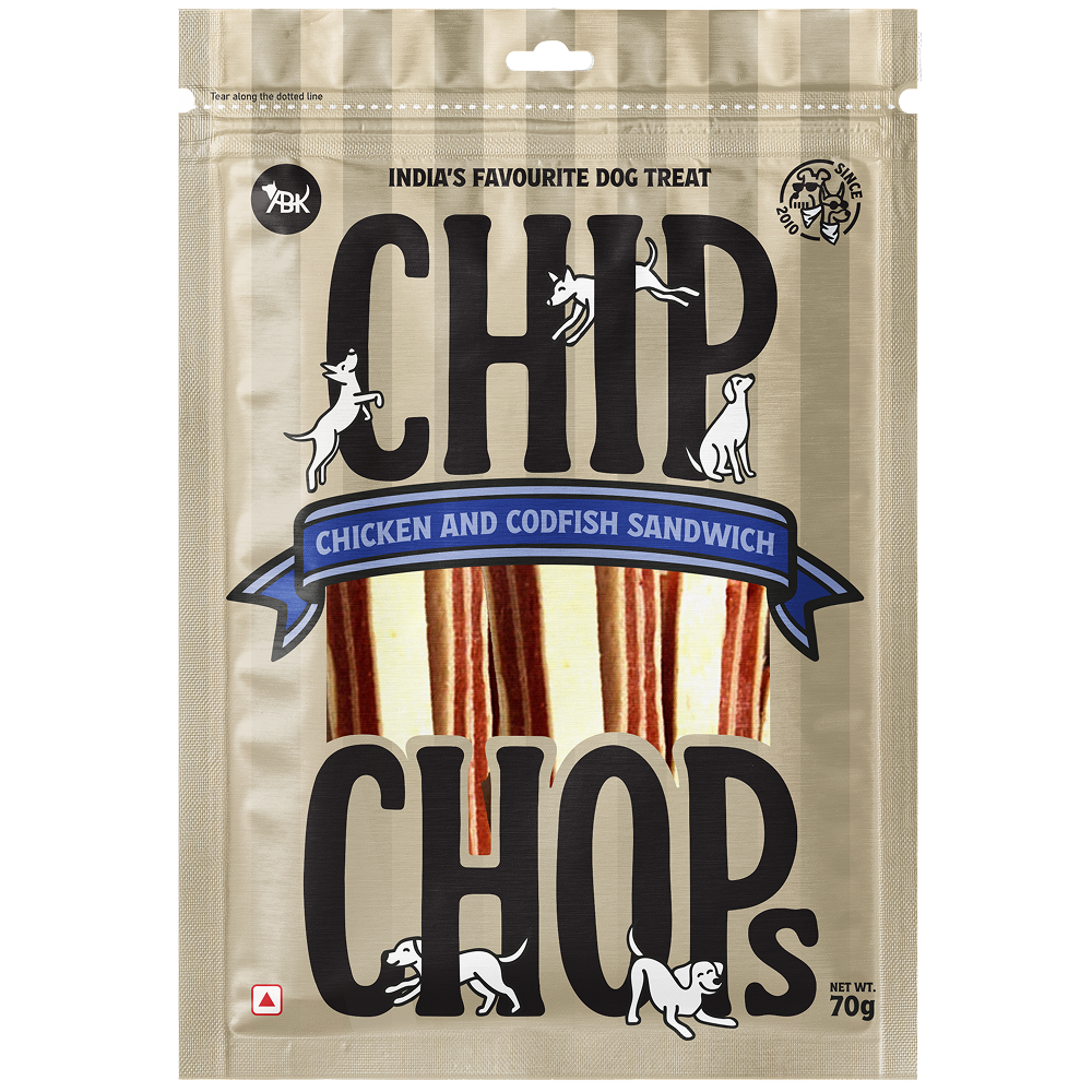 Chip Chops Chicken and Codfish Sandwich Dog Treats Dog Treats + Others Chip Chops 70g