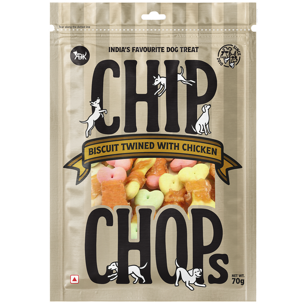 Chip Chops Biscuit Twined with Chicken Dog Treats