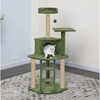 Furrlovers Multi Level Cat Tree with Plush Condo & Jute Scratching Posts (Green) Cats-Toys Furrlovers Dropship 47in
