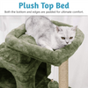 Furrlovers Kitten Cat Tree Scratching Post with Ladder, Condo & Jute Rope (Green) Cats-Toys Furrlovers Dropship