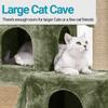 Furrlovers Kitten Cat Tree Scratching Post with Ladder, Condo & Jute Rope (Green) Cats-Toys Furrlovers Dropship