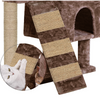 Furrlovers Kitten Cat Tree Scratching Post with Ladder, Condo & Jute Rope (Brown) Cats-Toys Furrlovers Dropship