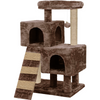 Furrlovers Kitten Cat Tree Scratching Post with Ladder, Condo & Jute Rope (Brown) Cats-Toys Furrlovers Dropship 35in