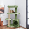 Furrlovers Multi Level Plush Cat Tree with Condo & Sisal Scratching Posts (Green) Cats-Toys Furrlovers Dropship