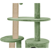 Furrlovers Multi Level Plush Cat Tree with Condo & Sisal Scratching Posts (Green) Cats-Toys Furrlovers Dropship