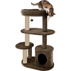 Furrlovers Multi Level Plush Cat Tree with Condo & Sisal Scratching Posts (Brown) Cats-Toys Furrlovers Dropship 43in