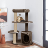 Furrlovers Multi Level Plush Cat Tree with Condo & Sisal Scratching Posts (Brown) Cats-Toys Furrlovers Dropship