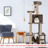 Furrlovers Multi Storey Cat Tree with Hammock, Condo & Scratching Posts (Brown) Cats-Toys Furrlovers Dropship