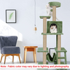 Furrlovers Multi Storey Cat Tree with Hammock, Condo & Scratching Posts (Green) Cats-Toys Furrlovers Dropship