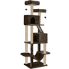 Furrlovers Multi Storey Cat Tree with Hammock, Condo & Sisal Scratching Posts (Brown) Cats-Toys Furrlovers Dropship 76in