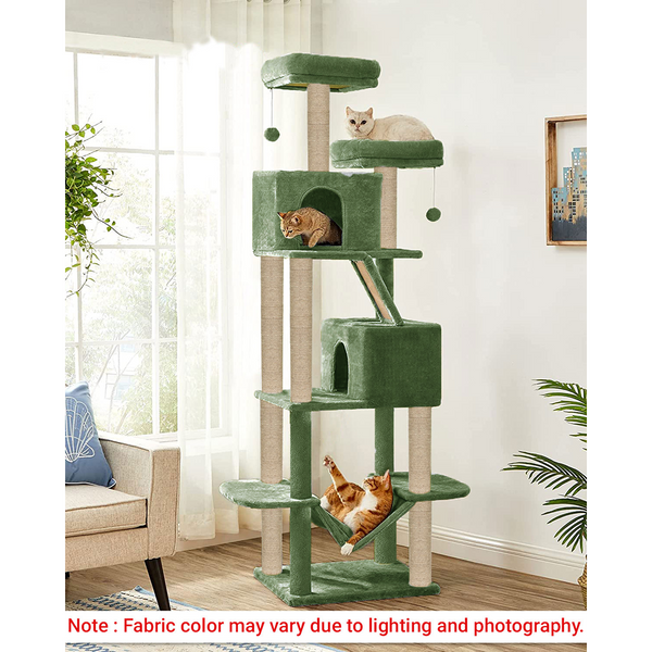 Furrlovers Multi Storey Cat Tree with Hammock, Condo & Sisal Scratching Posts