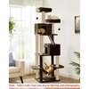 Furrlovers Multi Storey Cat Tree with Hammock, Condo & Sisal Scratching Posts (Brown) Cats-Toys Furrlovers Dropship