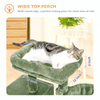 Furrlovers Multilevel Activity Tower with Plush Hammock and Perch Seats for Cats (Green) Cats-Toys Furrlovers Dropship