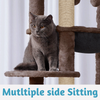 Furrlovers Multilevel Cat Climbing Tower with Top Bed and Multiple Seats (Brown) Cats-Toys Furrlovers Dropship