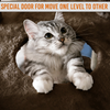 Furrlovers Multi Level Cat Tree Tower with Scratching Posts, Hammock & Condo (Brown) Cats-Toys Furrlovers Dropship