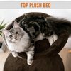 Furrlovers Multi Level Cat Tree Tower with Scratching Posts, Hammock & Condo (Brown) Cats-Toys Furrlovers Dropship