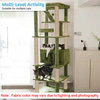 Furrlovers Multilevel Cat Tree with Condo, Ladder & Jute Rope Scratching Posts (Green) Cats-Toys Furrlovers Dropship